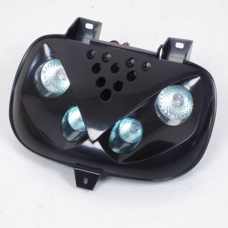 Frontoptik Tnt für Roller Yamaha 50 Bws schwarz 4 Halogen + 10