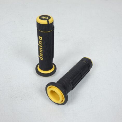 paar griffbezüge schwarz/gelb domino für quad adly 50 fox (1/4)