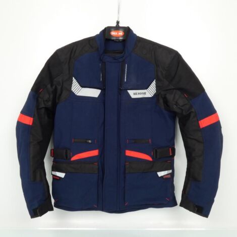 Motorradjacke nexone adventure touring blau schwarz rot für