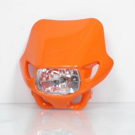 orangefarbene Scheinwerferplatte mit optischem Scheinwerfer für