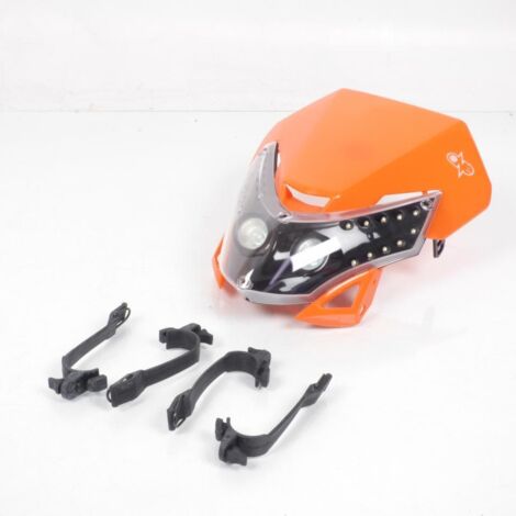 Platte Scheinwerfer Gabelkopf one für Motorrad e.t. orange und