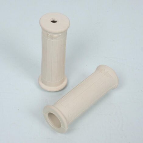 Paar beige Griffel 100mm RSM für Mobylette MBK 50 AV3 Neu (1/4)