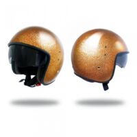 Motorrad-Jethelm up smart glitter gold für Mann und Frau up Größe