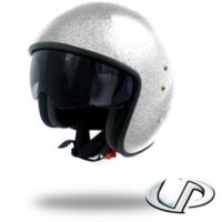 Jet-Helm UP für Herren / Damen UP Größe XL Smart Glitter Weiß