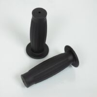 Paar Vintage-Griff aus schwarzem Gummi vparts Modell bullit 25mm
