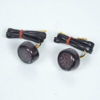 LED-Blinker rund, rauchfarben, Motorrad Shin Yo Micro Disc