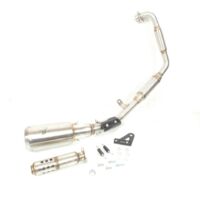 komplette auspuffanlage mk2 edelstahl ixrace für motorrad zontes