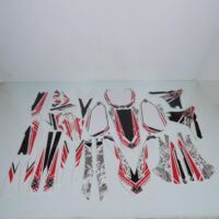 deko-set aufkleber spirit rot 26 teilig kutvek für motorrad