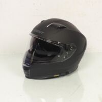 Vollvisier-Motorradhelm matt schwarz Größe L 59-60cm für Herren