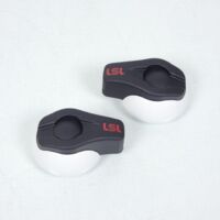 Paar Stoßdämpfer Schutzpads LSL für Motorrad weiß neu