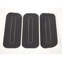 aufkleber lot 3 sticker pxp weiß nummer rennen für motorrad 0