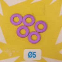 Satz von 5 Unterlegscheiben ermax eloxiert violett Durchmesser