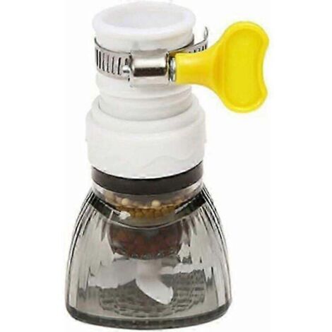 Purificateur d'eau réglable avec filtre anti-éclaboussures pour robinet de cuisine (noir, 5 unités) (1/5)