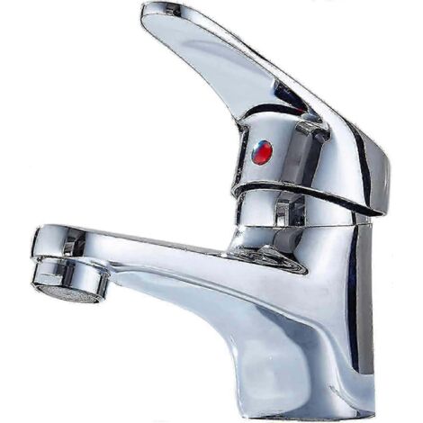 Robinet mitigeur pour lavabo, mitigeur eau chaude/eau froide, robinet de salle de bain (1/5)