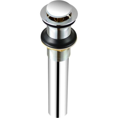 Bouchon de vidange escamotable pour robinet de salle de bain, lavabo ou évier (1/5)