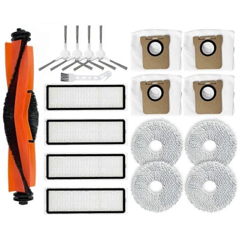 Pièces de rechange pour aspirateur robot X20 Plus X20+ : brosse latérale principale, filtre et sac à poussière (1/5)