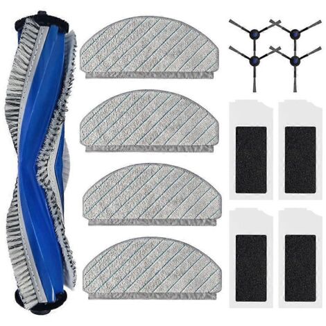 Lot de 13 accessoires pour aspirateur robot C12 : brosse principale, brosses latérales, filtres, lingettes de nettoyage (1/5)