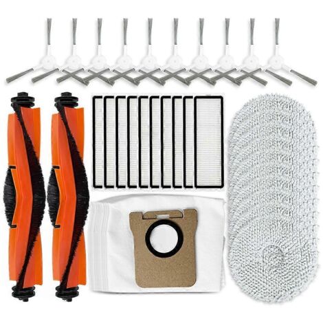 Pièces de rechange pour aspirateur robot X10+ / X20+ / X20 Plus / BHR8124EU : brosse latérale principale, sac à poussière et filtre (1/5)