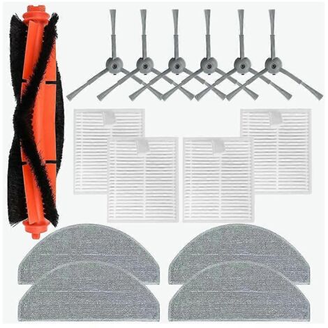 Kit d'accessoires de rechange pour aspirateur robot V8 Pro : brosse principale, filtre HEPA et lingette de nettoyage (1/5)