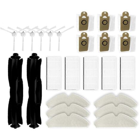 Accessoires pour aspirateur robot T1 Pro / T1s Pro / Cleaner T1 : brosse rotative, filtre HEPA, chiffon de nettoyage et sac à poussière (1/5)