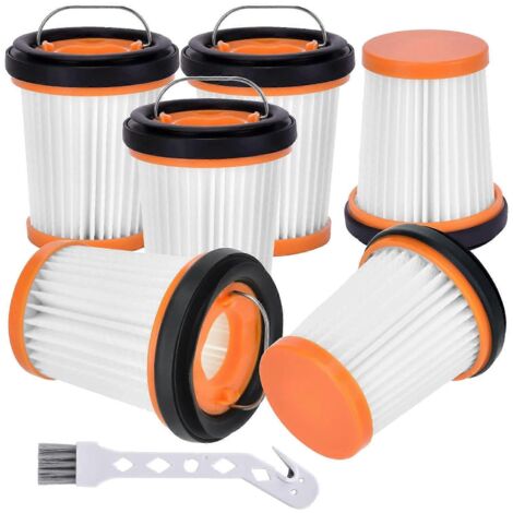 Lot de 6 filtres en tissu avec brosse pour aspirateur portatif WANDVAC WV201, WV200, WV205 et WV220 (1/5)