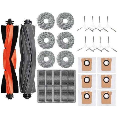 Accessoires pour aspirateur robot M30S D103CN : brosse principale, filtre HEPA, lingette et sac à poussière. (1/5)