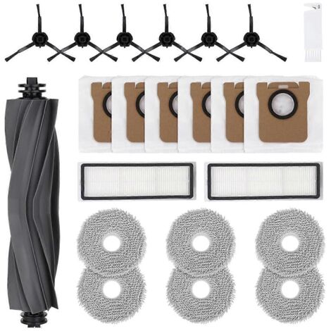 Pièces détachées pour aspirateurs robots L20 Ultra / L30 Ultra : brosse principale latérale, filtres HEPA, lingette de nettoyage et sacs à poussière. (1/5)