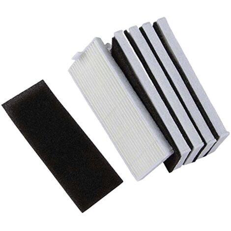 Lot de 5 éponges + 5 filtres HEPA de rechange pour aspirateur robot A4 (1/5)