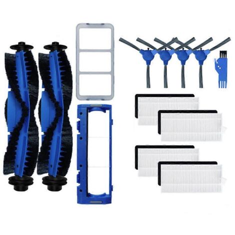 Kit pour aspirateur robot Robovac 11S 25C 30 30C 35C 12 15T 15C Slim : brosse latérale principale et filtre HEPA (1/5)
