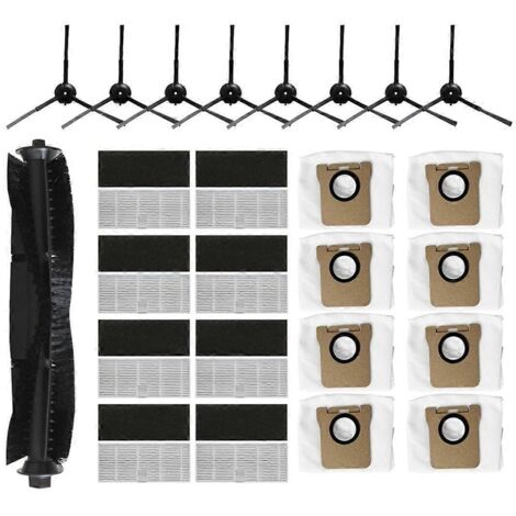 Accessoires de rechange compatibles avec le T10 Pro : brosse principale, filtre HEPA, sac à poussière, pièces détachées. (1/5)