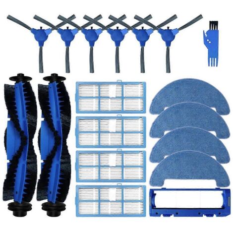 Pièces détachées pour aspirateurs robots BG600Max / BG700 / BG800 : brosse latérale principale, filtre HEPA et chiffon de nettoyage. (1/5)