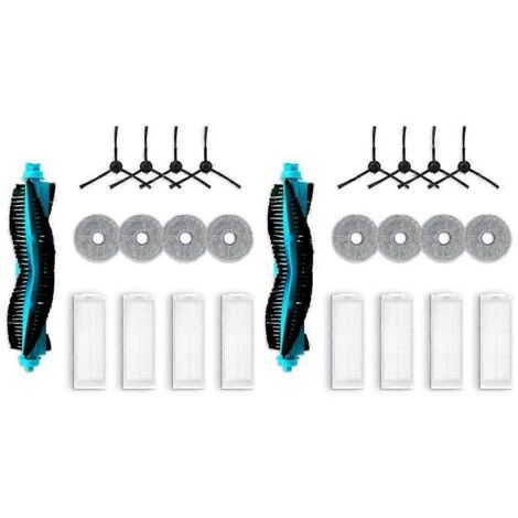 Pièces détachées pour aspirateur robot Spin Revolution 11090 : brosse latérale, filtre, chiffon, sac à poussière et accessoires. (1/5)