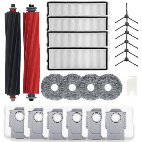 Pièces de rechange pour Qrevo Master, kit d'accessoires pour aspirateur robot Qrevo Master, filtre pour brosse rotative et lingette de nettoyage (1/5)
