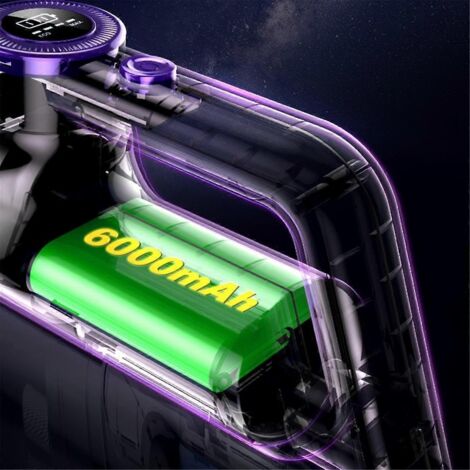 Aspirateur à main sans fil - Aspirateur de voiture avec moteur sans balais, aspiration puissante de 14 000 Pa et éclairage LED (1/5)