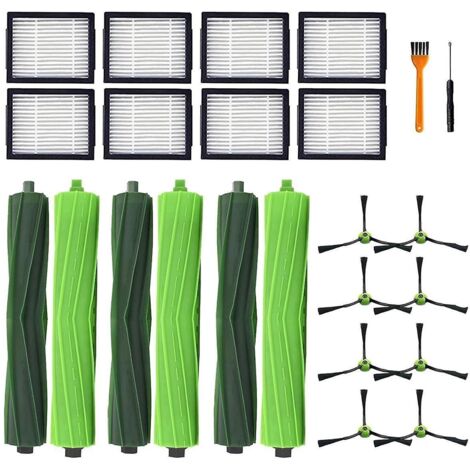 24 pièces pour I3 I3 + I7 I7 + I4 I6 I6 & I8 I8 +/Plus E5 E6 E7 J7 I, E & J série pièces sous vide brosses à rouleaux filtre (1/5)