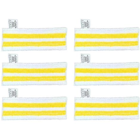 Lot de 6 chiffons de rechange en microfibre pour balai vapeur Easyfix SC2, SC3, SC4 et SC5. (1/5)