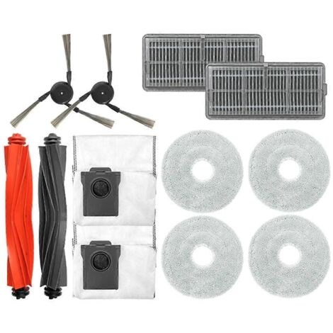 Accessoires et pièces de rechange pour balai balai X40Pro Ultra : rouleau principal, brosse latérale, filtre HEPA, chiffon à poussière (1/5)