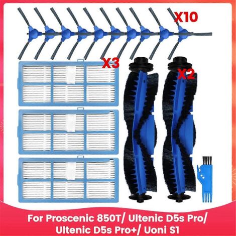 Filtre HEPA pour brosse latérale principale des aspirateurs 850T, D5s Pro, D5s Pro+ et S1 (1/5)