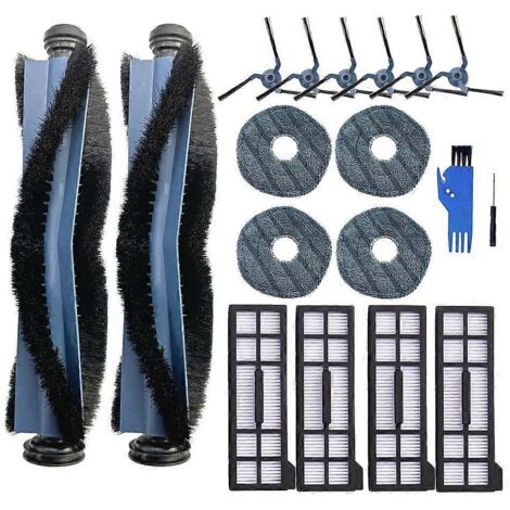 Kit de 18 pièces de rechange pour aspirateur X10 Pro Omni, comprenant brosse principale, brosses latérales, filtres, etc. (1/5)