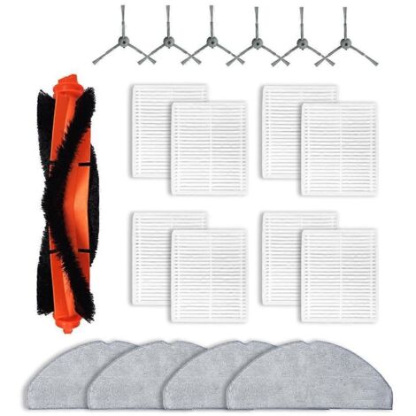 Pièces de rechange pour aspirateur robot L20 : brosse rotative, lingette de nettoyage et filtre (1/5)
