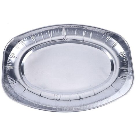 Barquettes en aluminium jetables pour aliments, barbecue, cuisson, rôtissage, grillades, traiteur, 20 pièces (1/5)