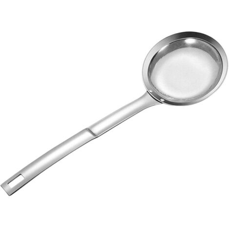 Cuillère séparateur d'huile, filtre à mailles fines, outil de dégraissage des résidus de cuisson, petit format (1/5)
