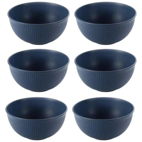 Ensemble de 6 bols à soupe en paille de blé de 770 ml (26 oz) - Vaisselle de cuisine pour la maison (1/5)
