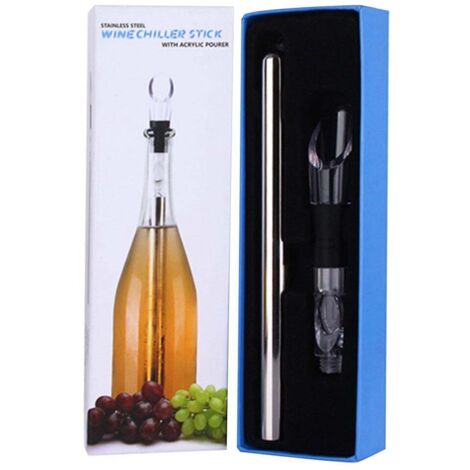 Bâtonnet refroidisseur à vin en acier inoxydable, tige de refroidissement pour bière, outil de versement à congélation rapide (1/5)