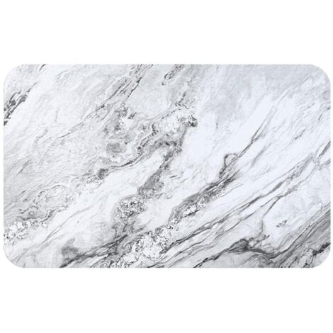 Tapis absorbant en boue de diatomées, antidérapant, pour salle de bain. Tapis de sol absorbant pour les pieds. (1/5)