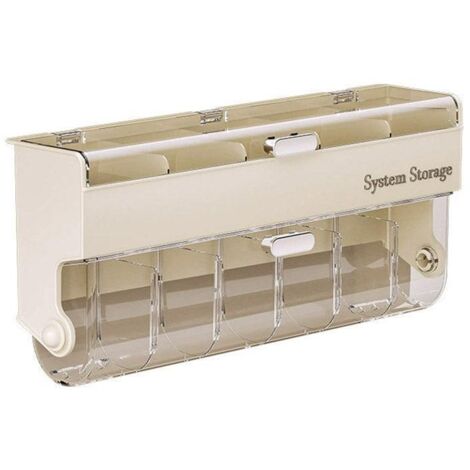 Étagère murale de salle de bain pour rangement de cosmétiques, organisateur gain de place (1/5)