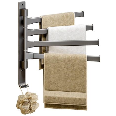 Porte-serviettes pivotant mural multi-barres (1/5)