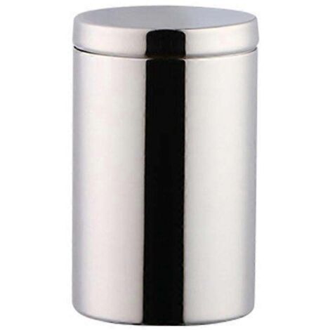Boîte de conservation cylindrique vide en acier inoxydable de 200 ml avec couvercle hermétique pour conserver la fraîcheur du thé, idéale pour le garde-manger (JIKAIX). (1/5)