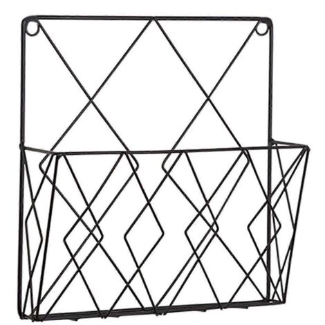 Étagère murale, rangements suspendus à la porte, étagères murales pour magazines et livres, classeurs muraux suspendus, étagère murale en fil métallique (1/5)