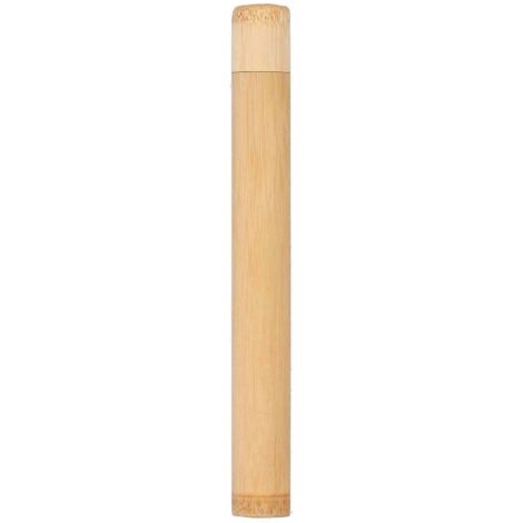 Boîte à thé ronde, récipient de rangement en tube de bambou carbonisé écologique (1/5)